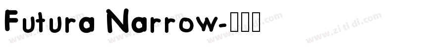 Futura Narrow字体转换